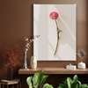 Poster - Minimalist pink flower, 30 x 45 см, Canvas on frame, Flowers