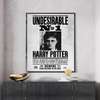 Poster - Undesirable, 60 x 90 см, Framed poster on glass, Quotes