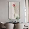 Poster - Minimalist pink flower, 30 x 45 см, Canvas on frame, Flowers