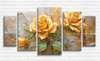 Modular picture, Beige roses with 3D effect, 108 х 60