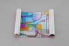 Самоклейка для окон, Декоративный витраж современная геометрия, 60 x 90cm, Transparent
