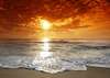 Fototapet - Apusul de soare pe plajă