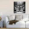 Poster - Girl with wings, 100 x 100 см, Framed poster on glass, Nude