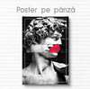 Poster - The Statue of David in a modern interpretation, 60 x 90 см, Framed poster on glass