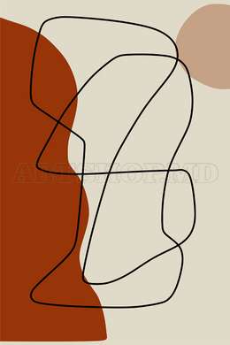 Poster - Liniile abstracte, 60 x 90 см, Poster inramat pe sticla, Seturi