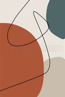 Poster - Liniile abstracte, 60 x 90 см, Poster inramat pe sticla, Seturi