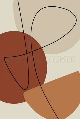 Poster - Liniile abstracte, 60 x 90 см, Poster inramat pe sticla, Seturi