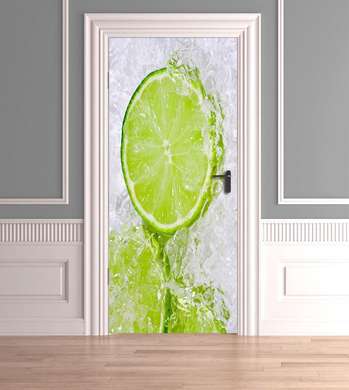 3D door sticker, Frozen lime, 60 x 90cm, Door Sticker