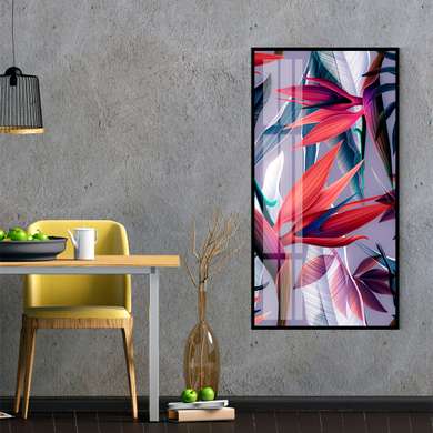 Poster - Unusual bright plant, 30 x 90 см, Canvas on frame, Botanical