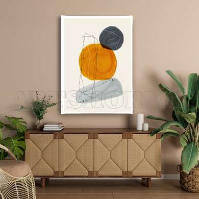 Poster - Modern Geometry, 60 x 90 см, Framed poster on glass, Minimalism