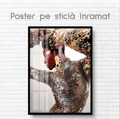 Poster - Elementele aurii, 30 x 45 см, Panza pe cadru, Glamour