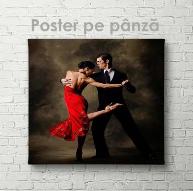 Poster - Tango, 100 x 100 см, 60 x 90 см, Framed poster on glass