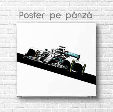 Poster - Formula 1, 40 x 40 см, Panza pe cadru