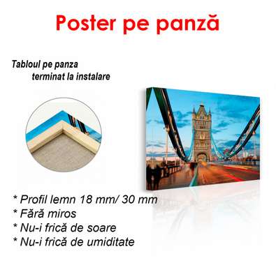 Постер - Лондонский мост на рассвете, 90 x 60 см, Постер в раме, Города и Карты