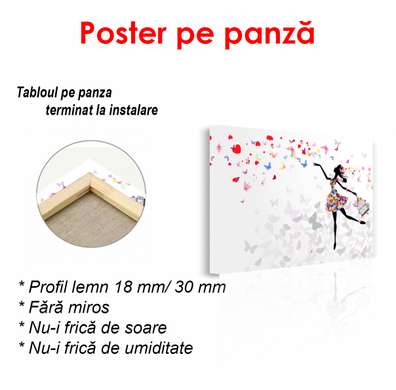 Poster - Flower mood, 90 x 60 см, Framed poster
