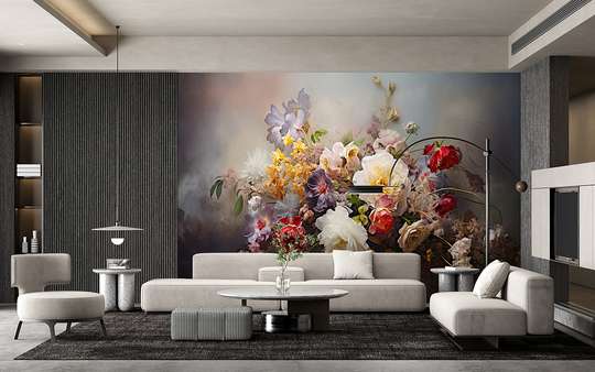 Wall mural - Bouquet of multicolored flowers