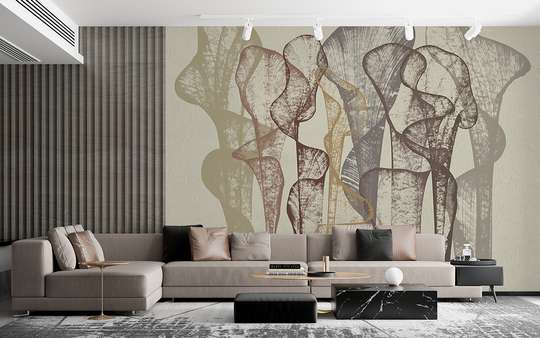 Wall mural - Multicolored lines in pale shades