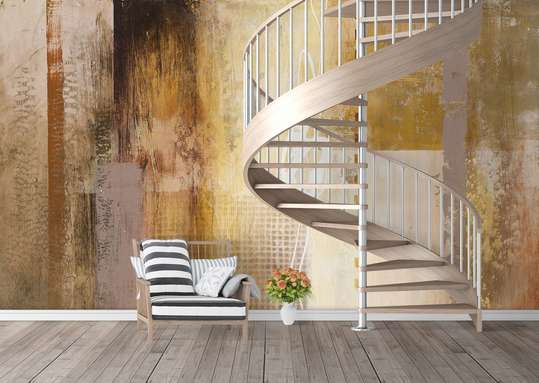 Wall Mural - Beige abstract spots