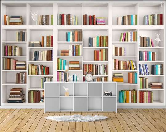 Wall Mural - Bookshelves