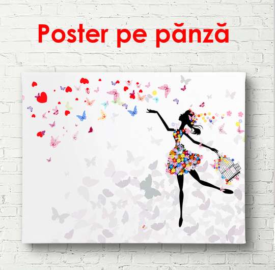 Постер - Цветочное настроение, 90 x 60 см, Постер в раме, Для Детей