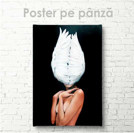 Poster - Fata- Lebădă, 30 x 45 см, Panza pe cadru