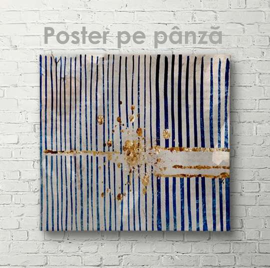 Poster - Striped painting, 40 x 40 см, Canvas on frame, Abstract