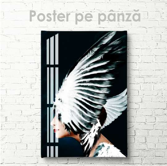 Poster - Fata Pasăre, 30 x 45 см, Panza pe cadru