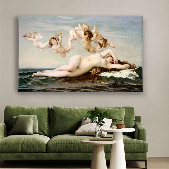 Постер - Живописные ангелы, 45 x 30 см, Холст на подрамнике, Винтаж