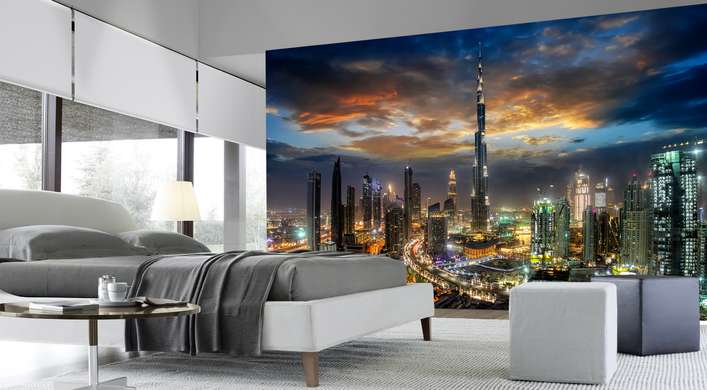 Wall Mural - Burj Khalifa and other skyscrapers