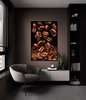 Poster - Coffee Beans, 60 x 90 см, Framed poster on glass, Food and Drinks