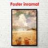 Poster - Vintage photo of the beach, 60 x 90 см, Framed poster, Vintage