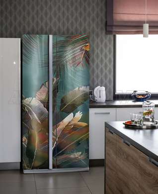 3D door sticker, Leaves, 60 x 90cm, Door Sticker