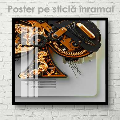 Постер - Механизм, 40 x 40 см, Холст на подрамнике