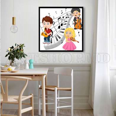 Poster - Copilașii, 40 x 40 см, Panza pe cadru, Pentru Copii