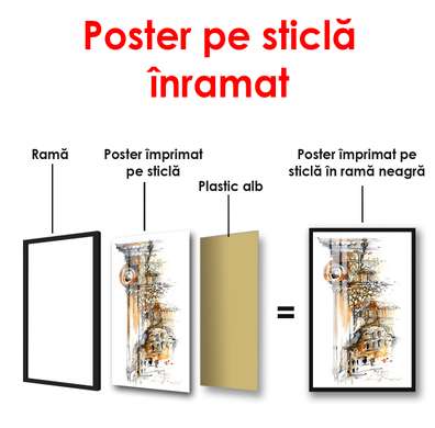 Poster - Arhitectură, 60 x 90 см, Poster înrămat