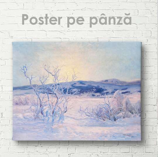 Poster - Winter, 45 x 30 см, Canvas on frame, Art