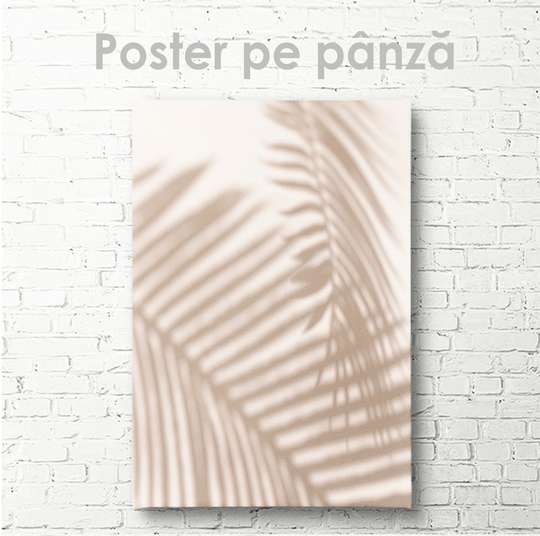 Poster, Umbra de frunze tropicale, 30 x 45 см, Panza pe cadru
