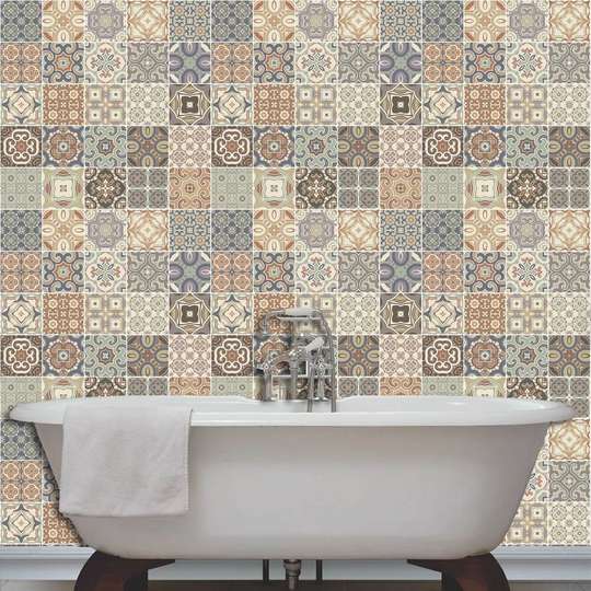 Portuguese colored tiles, Imitation tiles