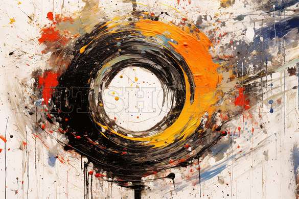 Poster - Vortex on abstract background, 60 x 30 см, Canvas on frame, Abstract