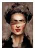 Постер - Портрет Фриды в новой интерпретации, 30 x 45 см, Холст на подрамнике