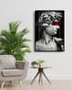 Poster - Statue of David with the Red Eye, 60 x 90 см, Framed poster on glass