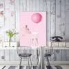 Poster - Balon roz, 30 x 45 см, Panza pe cadru