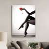 Poster - Nude Woman Red Wine, 60 x 90 см, Framed poster on glass, Nude