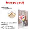 Poster - Watering can with flowers, 60 x 90 см, Framed poster, Still Life