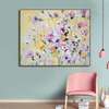 Poster - Flower field painting in oil paints, 45 x 30 см, Canvas on frame, Botanical
