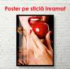 Poster - Red lipstick, 60 x 90 см, Framed poster, Different