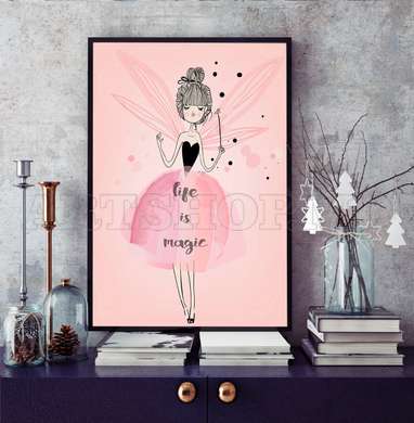 Poster - Life is magic, 30 x 45 см, Canvas on frame, For Kids