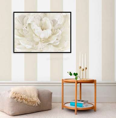 Poster - White flower, 45 x 30 см, Canvas on frame, Flowers