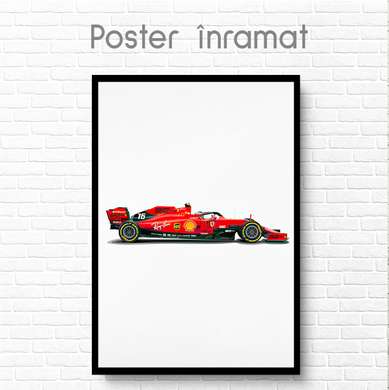 Poster - Formula 1, 30 x 45 см, Panza pe cadru