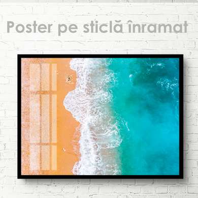 Poster - Sea and sand, 45 x 30 см, Canvas on frame, Marine Theme